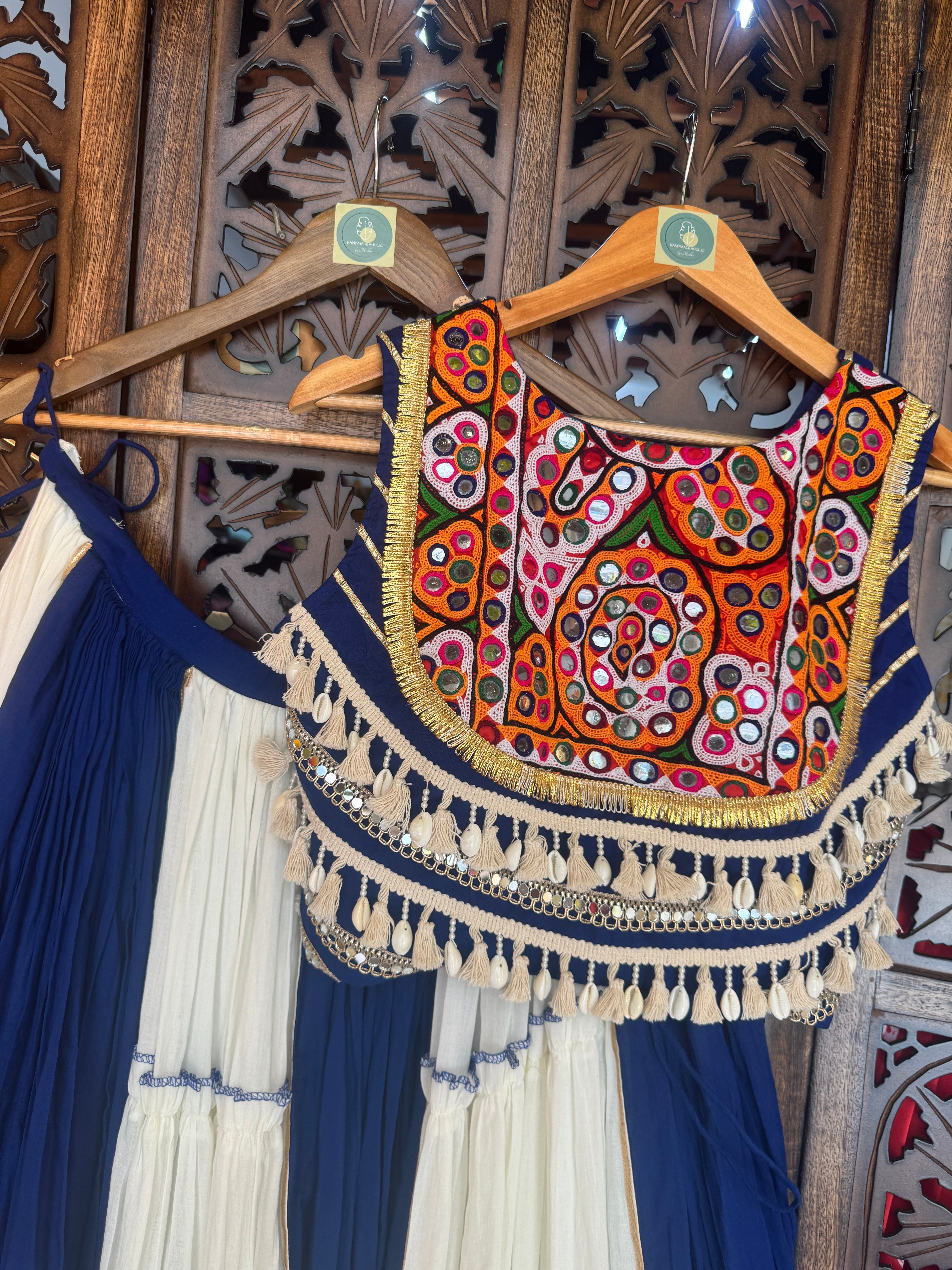 BLUE GAMTHI BLOUSE '25 HANDMADEAHOLIC BY MISHKA