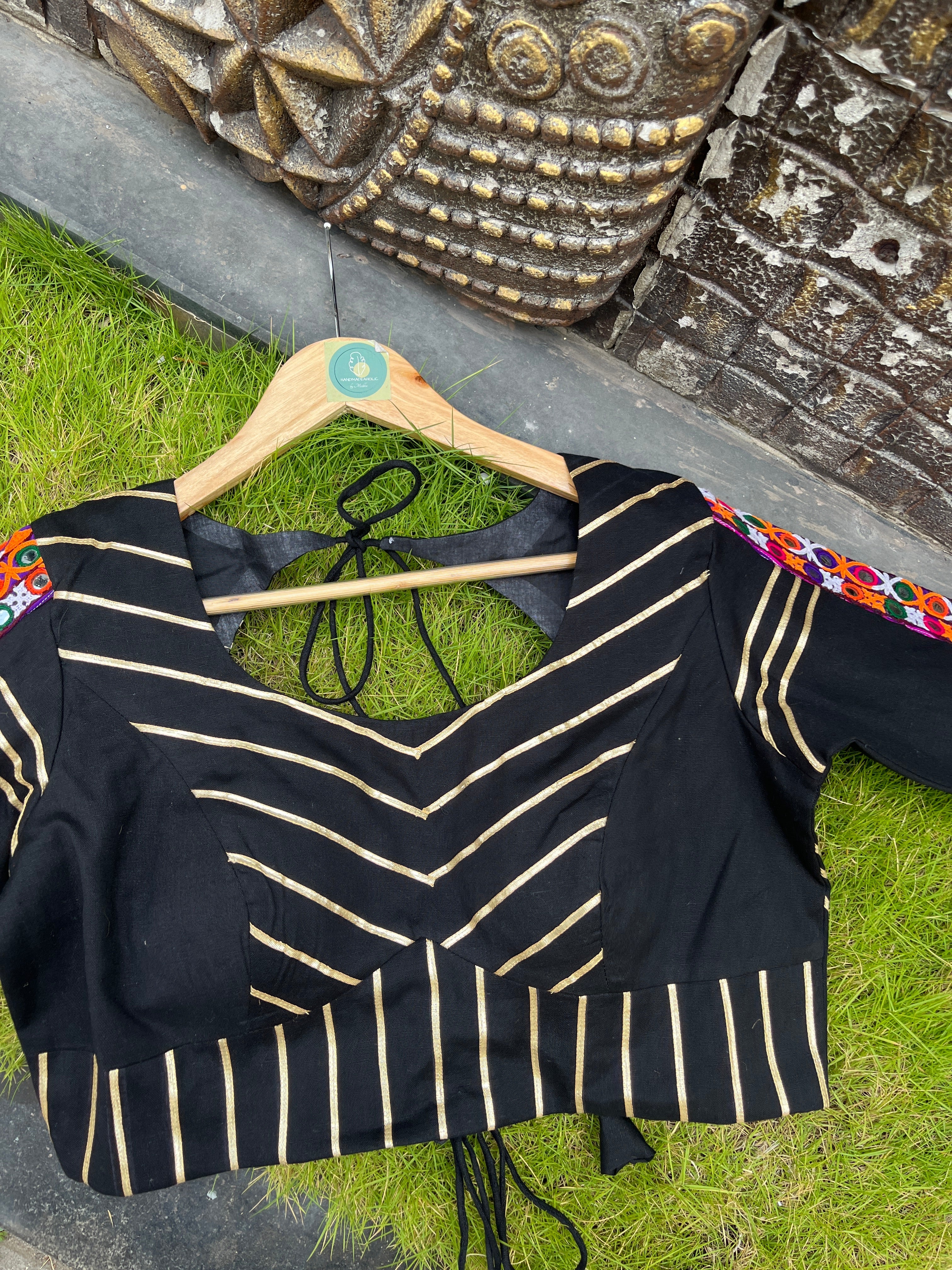 BLACK BANJARA BLOUSE HANDMADEAHOLIC BY MISHKA