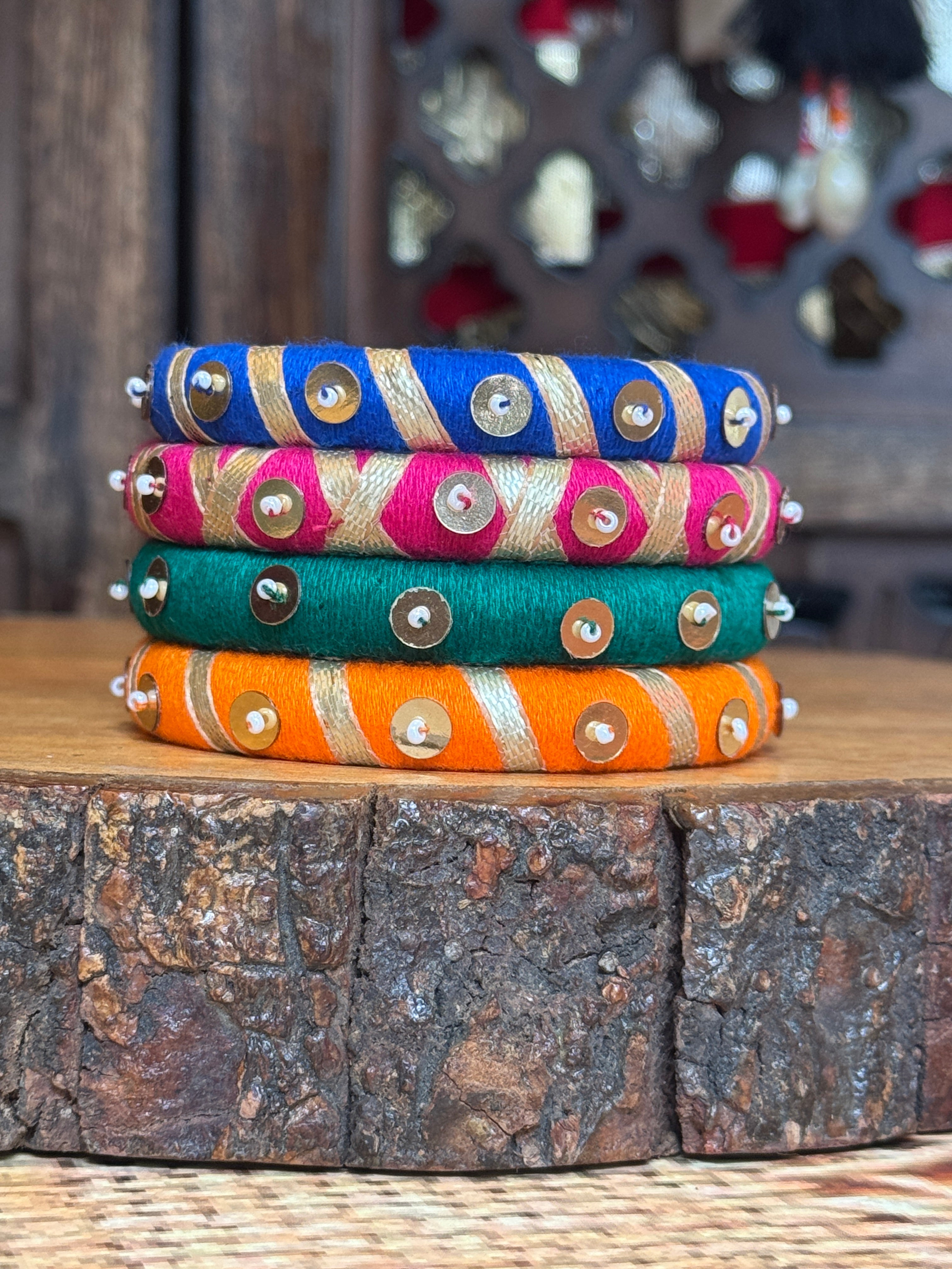 RAASRANG BANGLES - 1 HANDMADEAHOLIC BY MISHKA