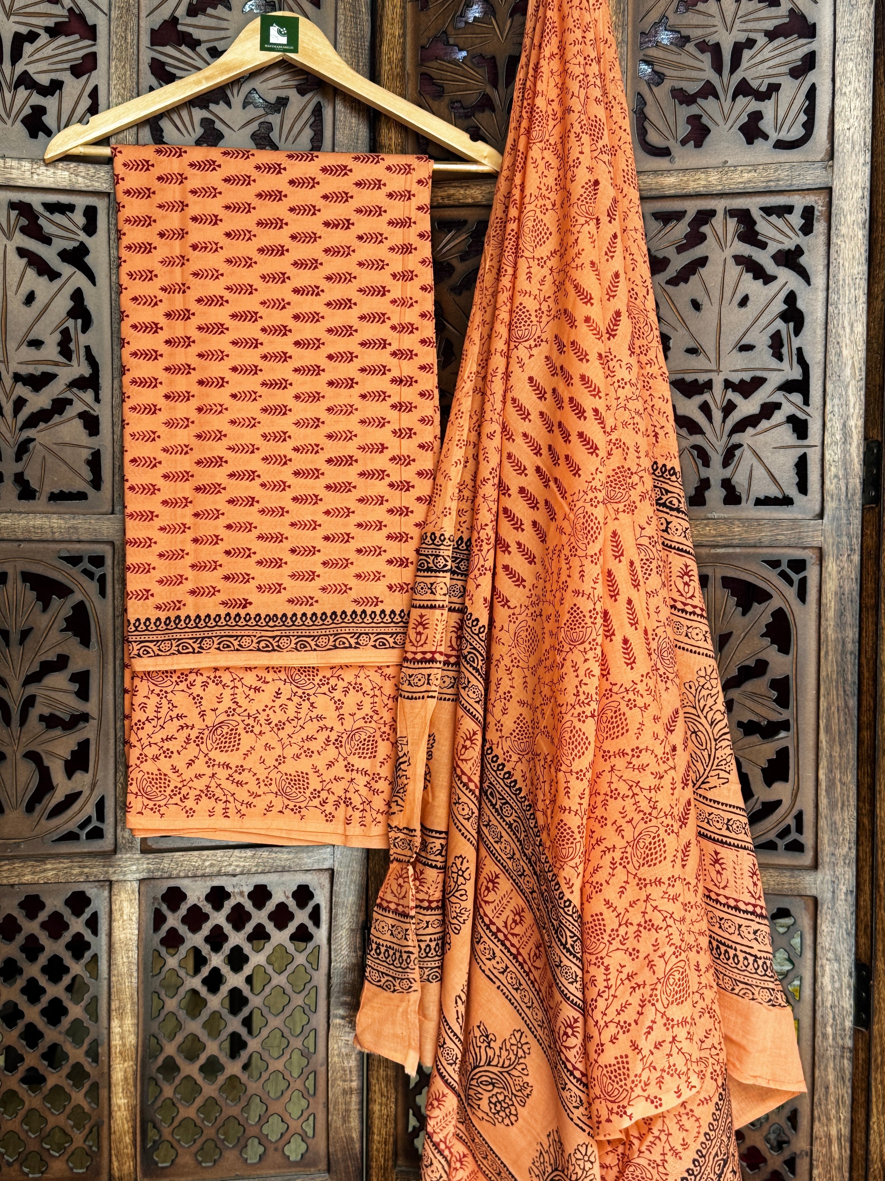 Bagh Handblock Cotton Suit