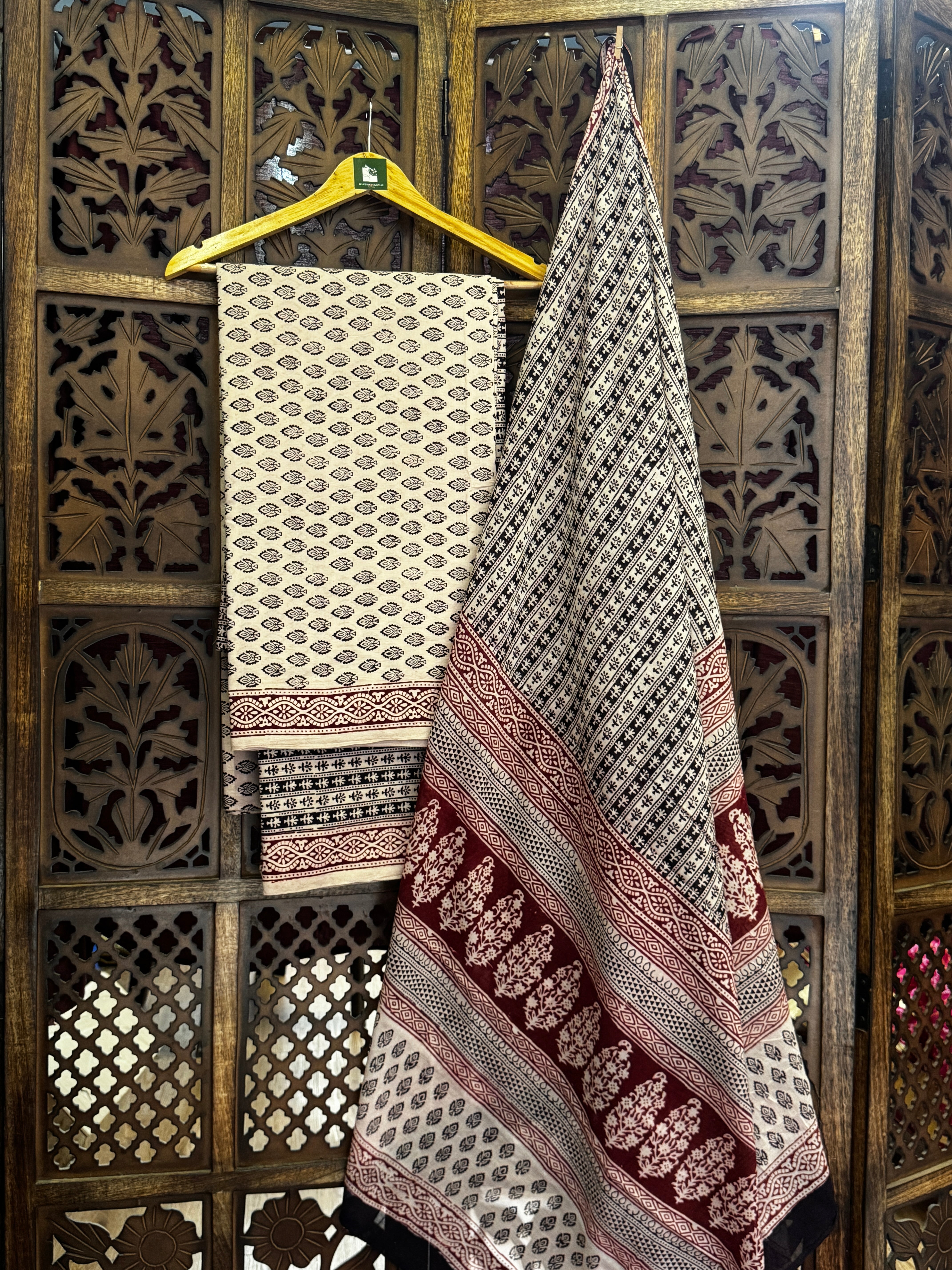 Bagh Handblock Cotton Suit