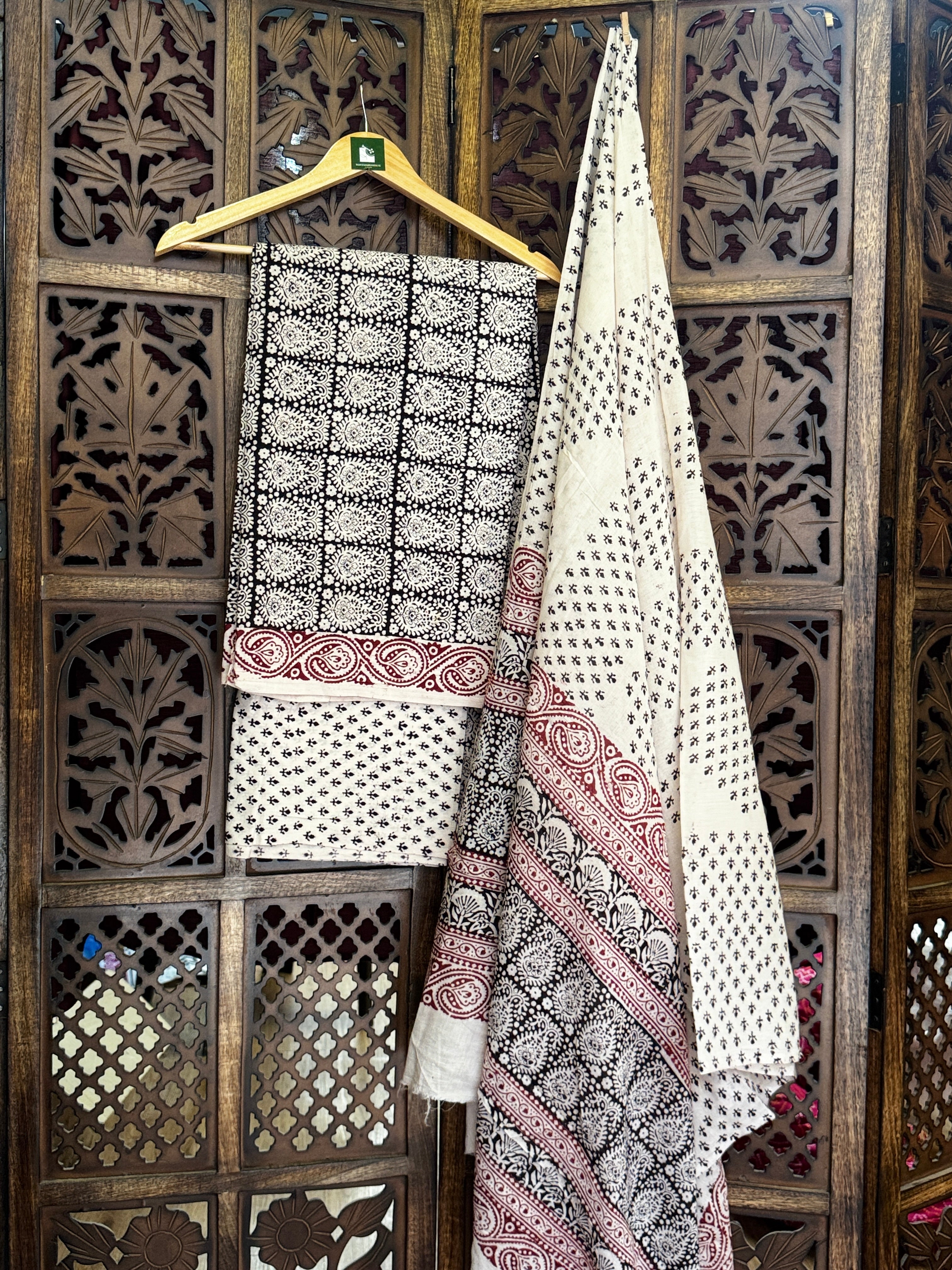 Bagh Handblock Cotton Suit