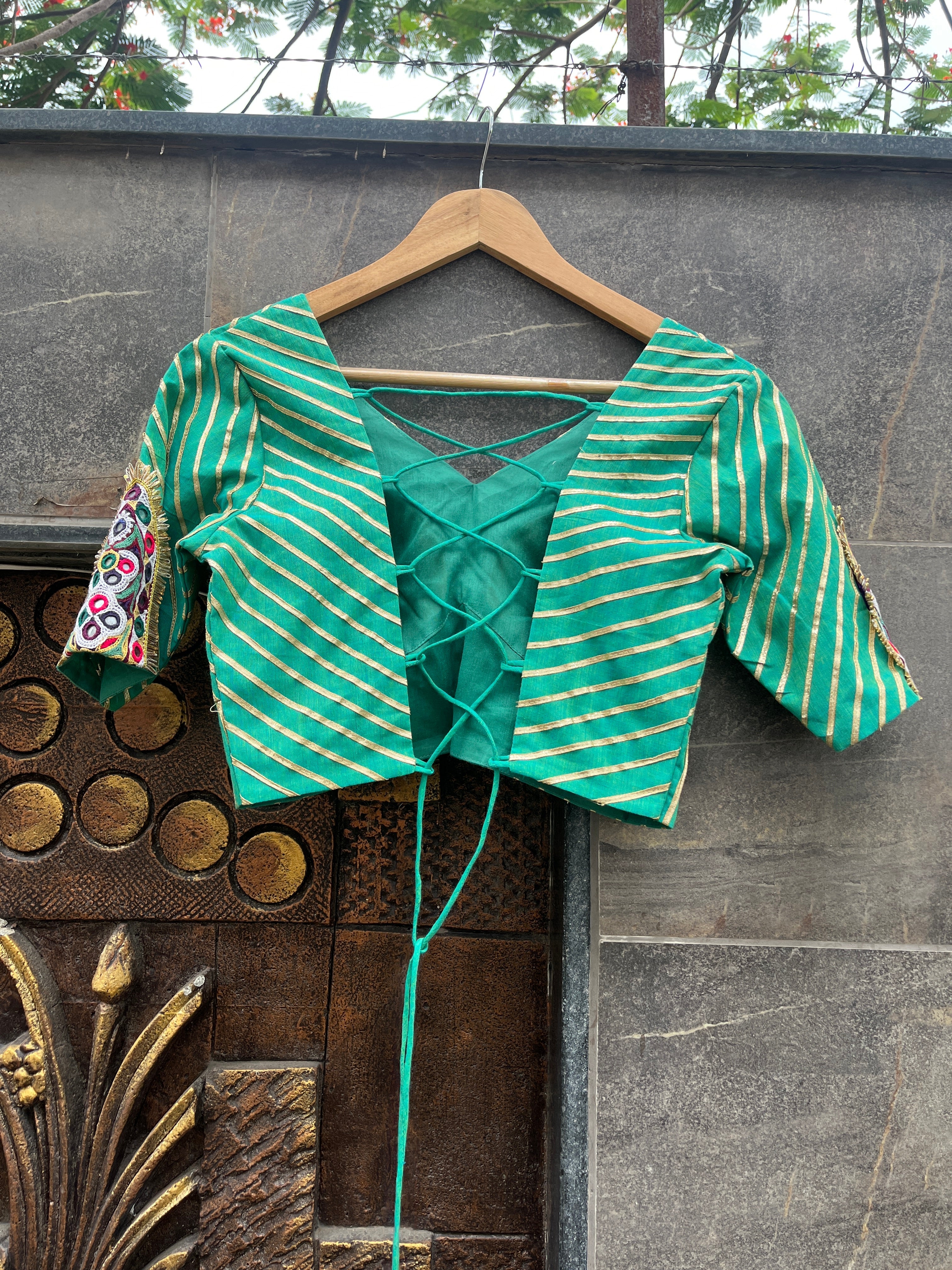 PISTA BANJARA BLOUSE HANDMADEAHOLIC BY MISHKA