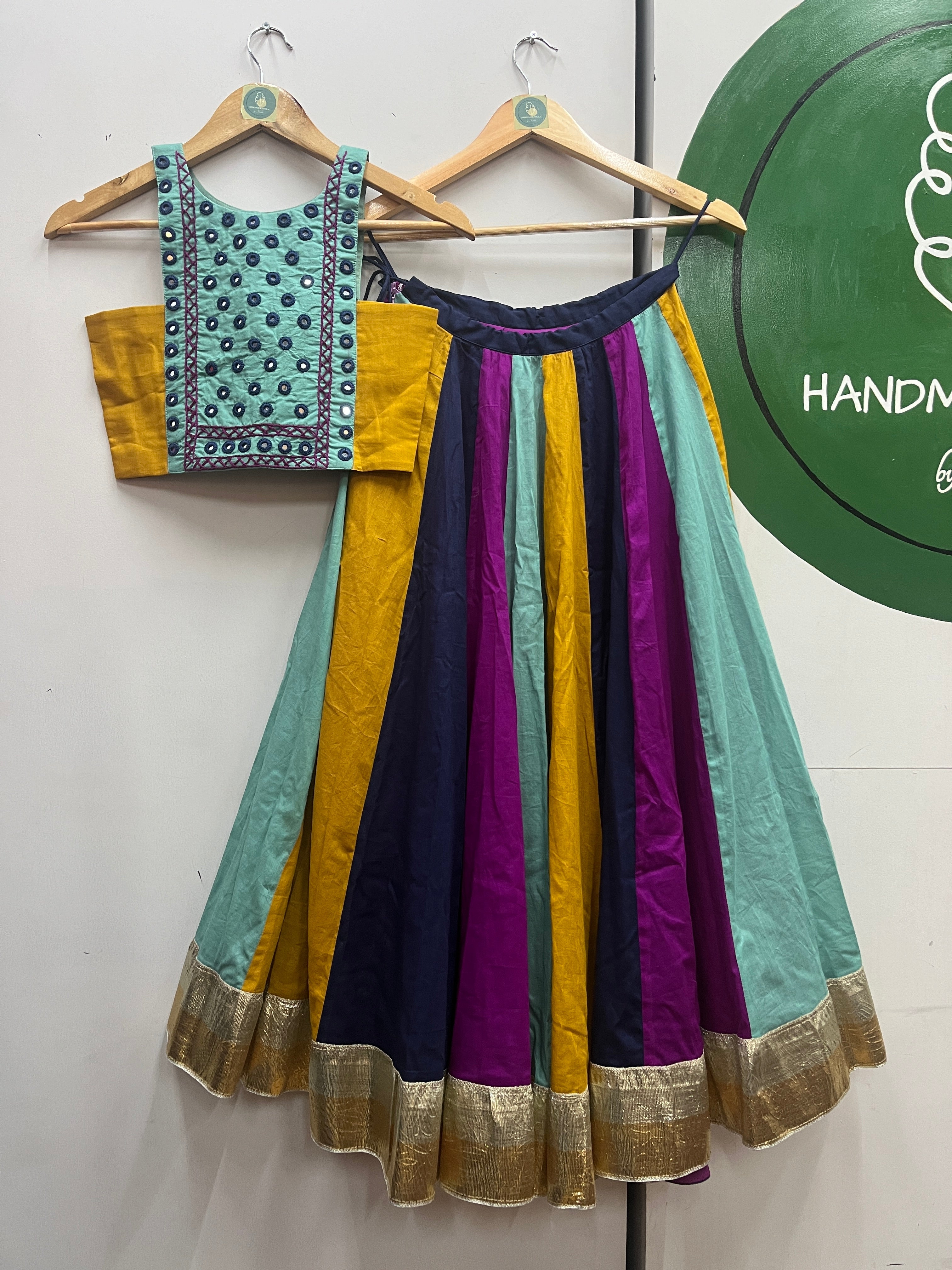 MULTI KALI MULMUL COTTON KIDS CHOLI HANDMADEAHOLIC BY MISHKA