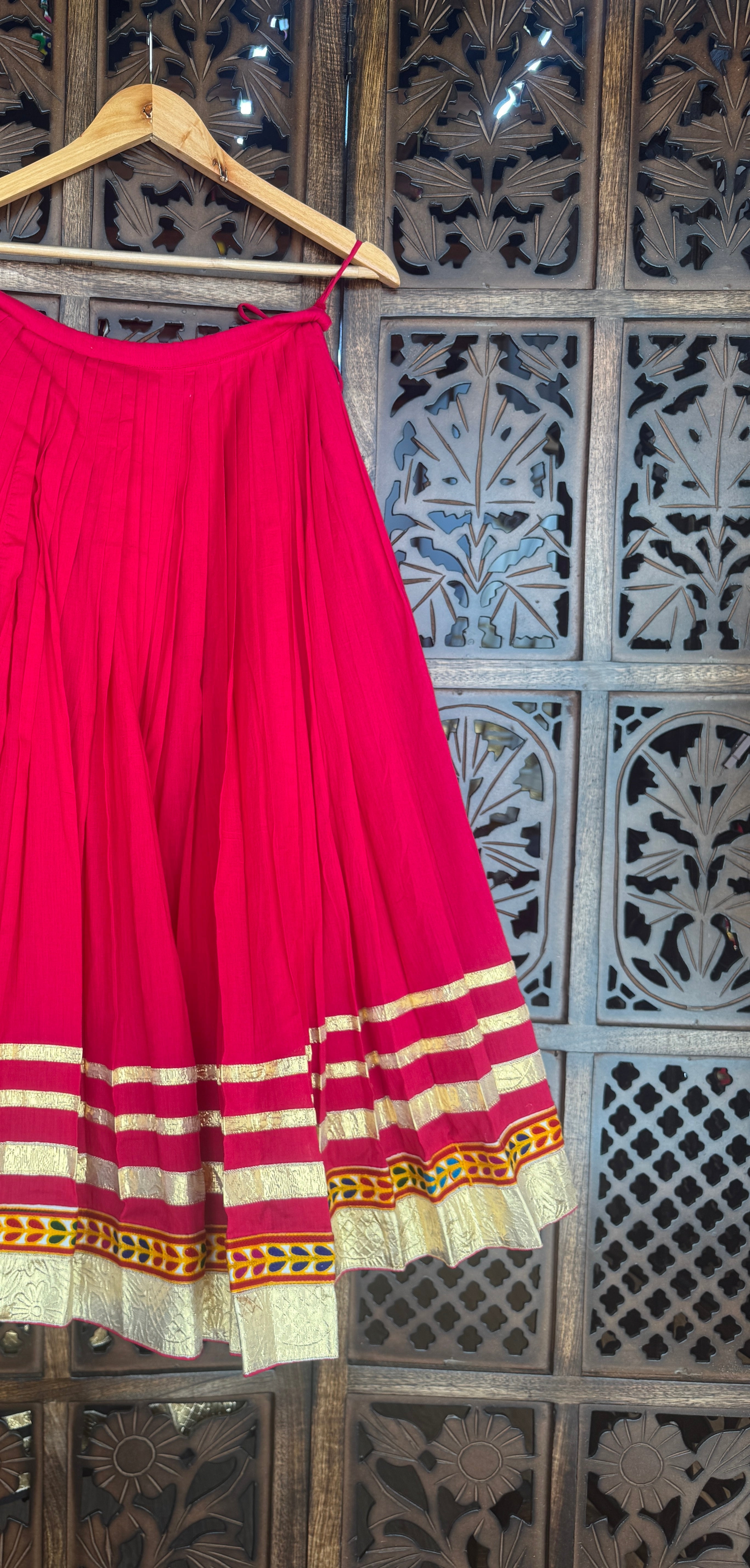 PINK KIDS SKIRT RAAS'25 HANDMADEAHOLIC BY MISHKA