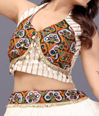 MULTI LAMPI OFF WHITE CHANIYA CHOLI RAAS'25 HANDMADEAHOLIC BY MISHKA
