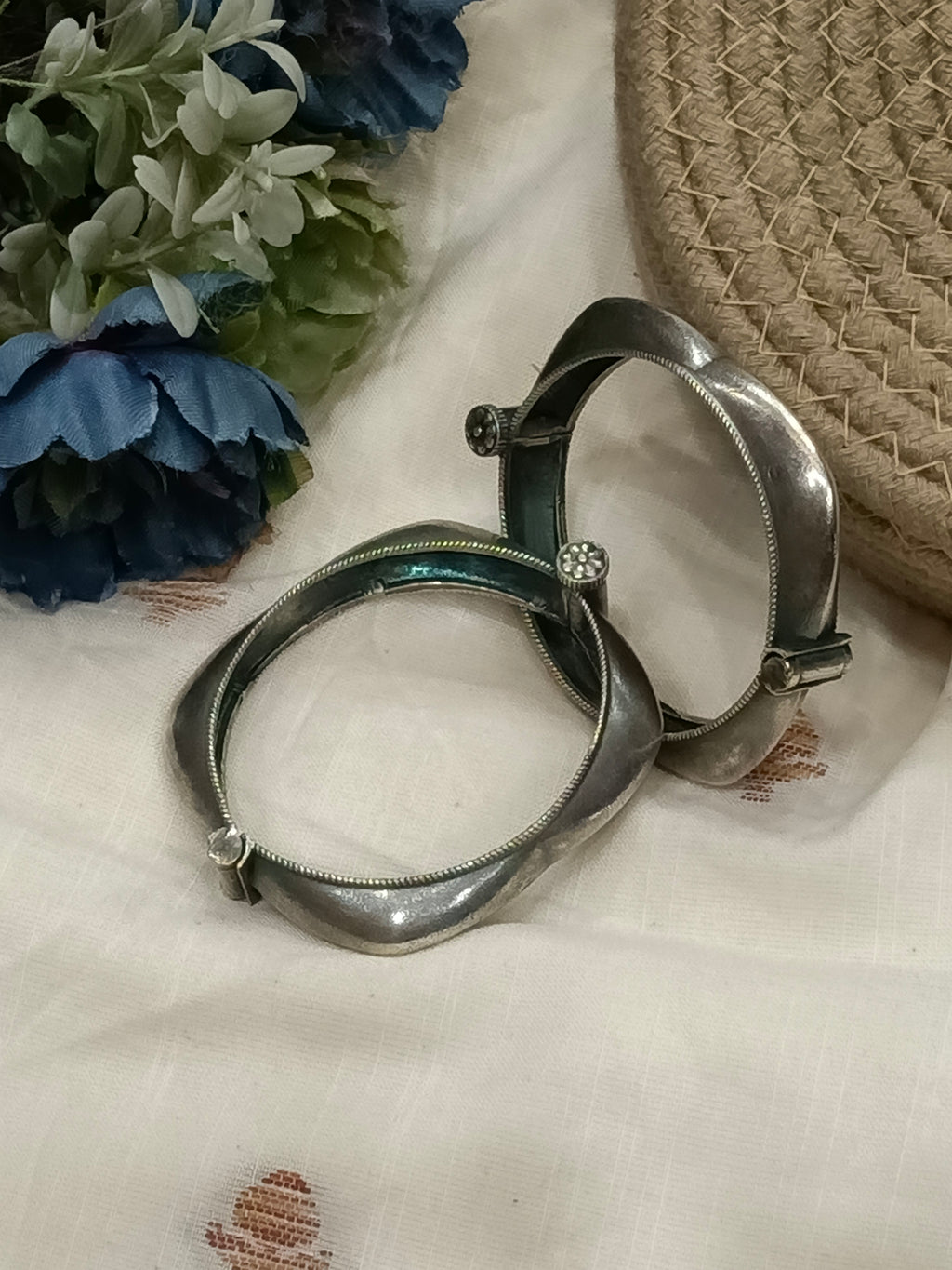 Ganga German Silver Kada