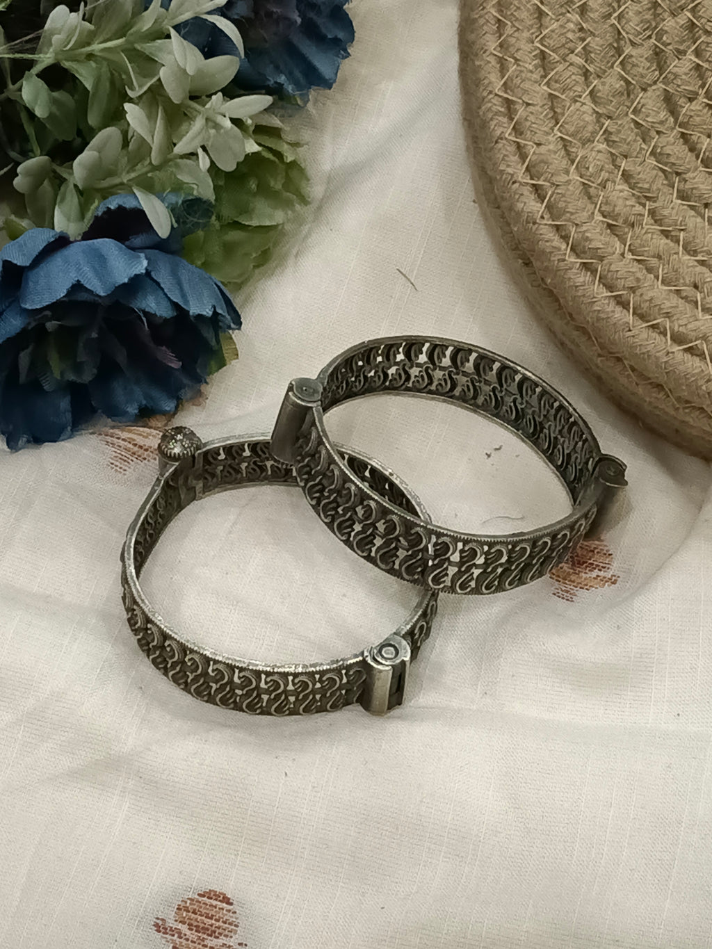 Kaveri German Silver Kada