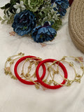 Rumzum Red Kashmiri Bangles