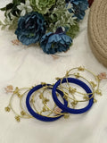 Rumzum Royal Blue Kashmiri Bangles