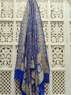 Royal Blue Pure Georgette Bandhani Dupatta