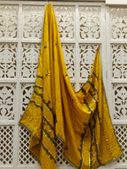 Mustard Ajrakh Cotton Dupatta
