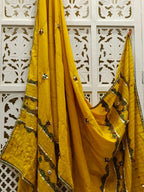 Mustard Ajrakh Cotton Dupatta
