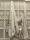 White Ajrakh Cotton Dupatta