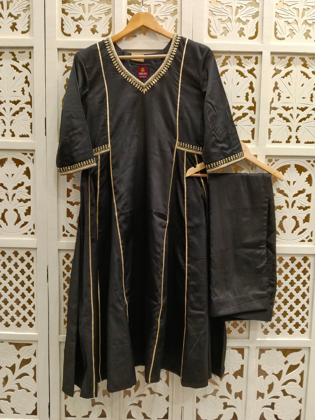 Black side kali Suit Set