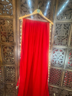 RED DUPATTA HANDMADEAHOLIC BY MISHKA