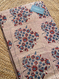 NATURAL AJRAKH HANDBLOCK COTTON FABRIC