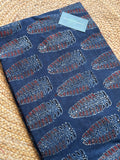 NATURAL AJRAKH HANDBLOCK COTTON FABRIC