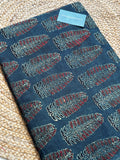 NATURAL AJRAKH HANDBLOCK COTTON FABRIC