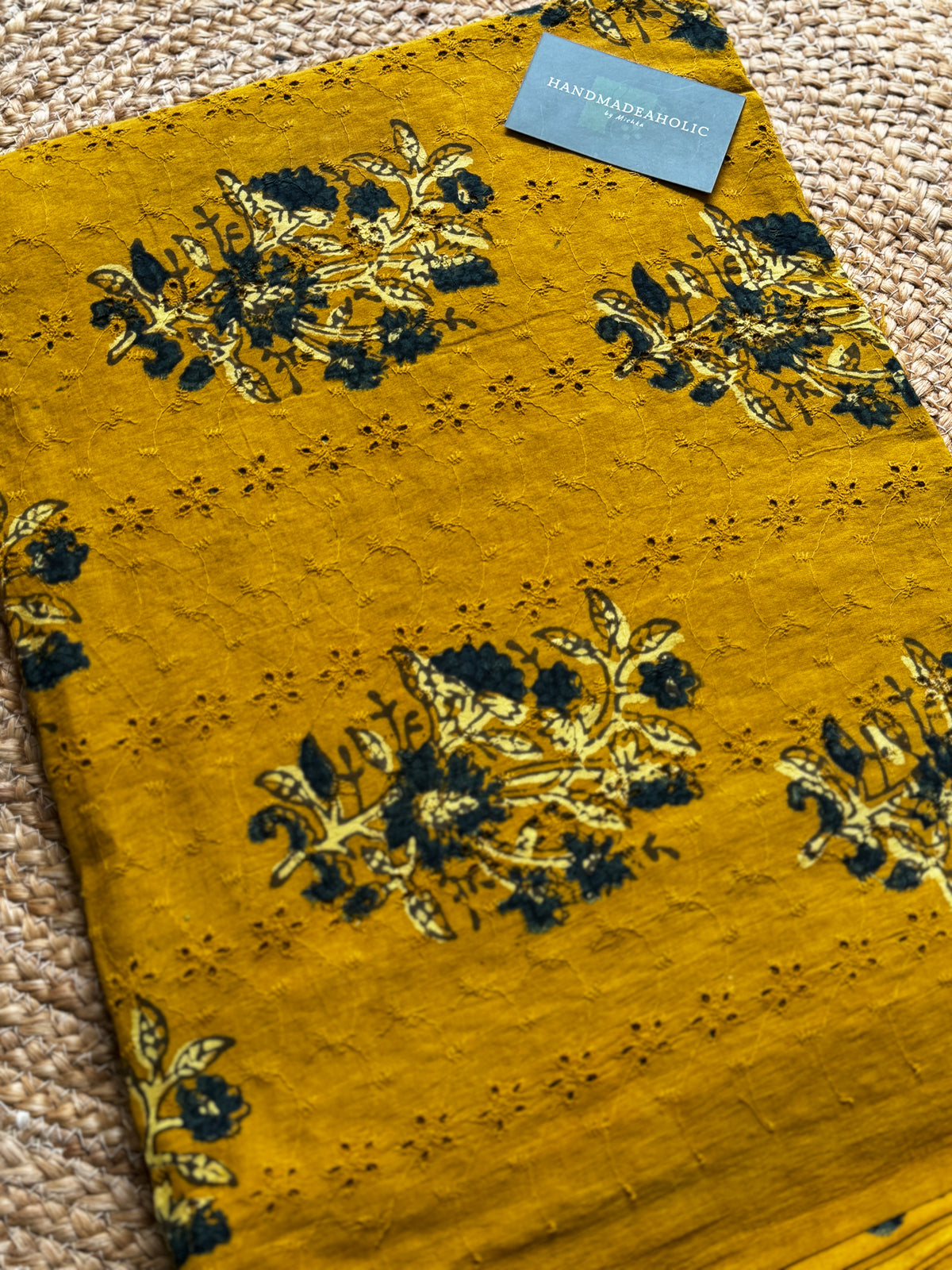 HAKOBA HANDBLOCK AJRAKH COTTON FABRIC