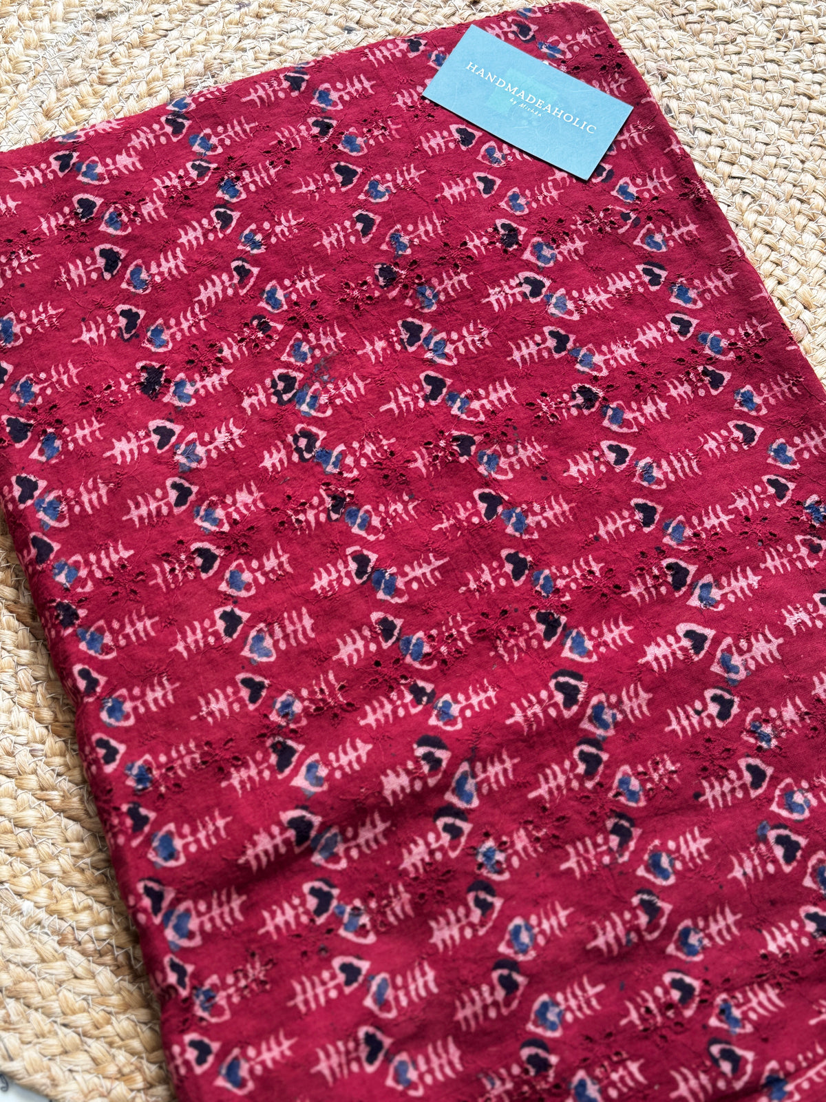 HAKOBA HANDBLOCK AJRAKH COTTON FABRIC
