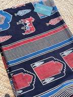 NATURAL AJRAKH HANDBLOCK COTTON FABRIC