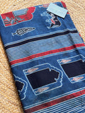 NATURAL AJRAKH HANDBLOCK COTTON FABRIC