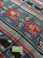 NATURAL AJRAKH HANDBLOCK COTTON FABRIC