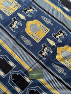 NATURAL AJRAKH HANDBLOCK COTTON FABRIC