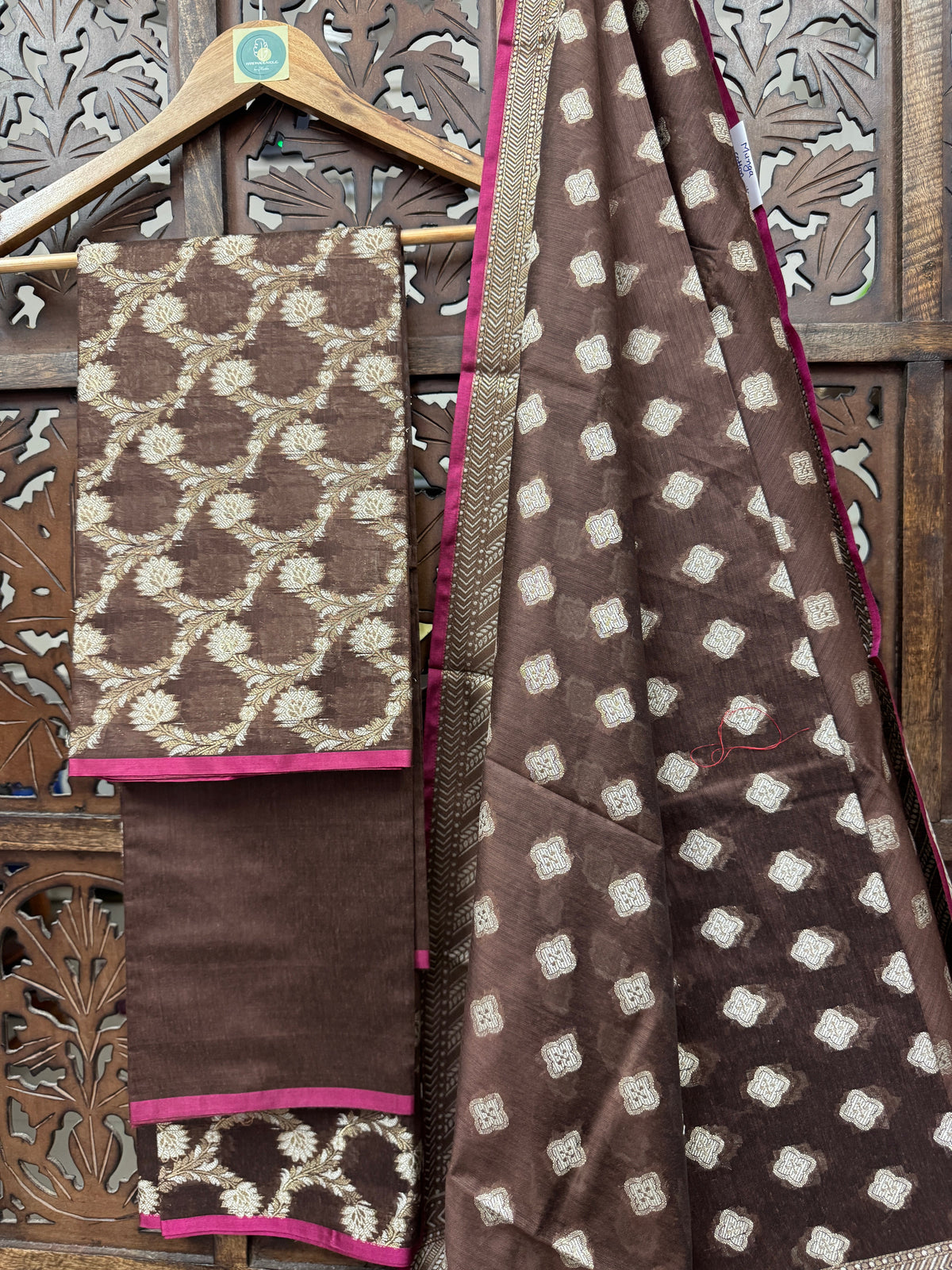 DRAK BROWN MUNGA SILK SUIT HANDMADEAHOLIC BY MISHKA