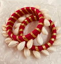 COWRIE PINK BANGLE HANDMADEAHOLIC BY MISHKA