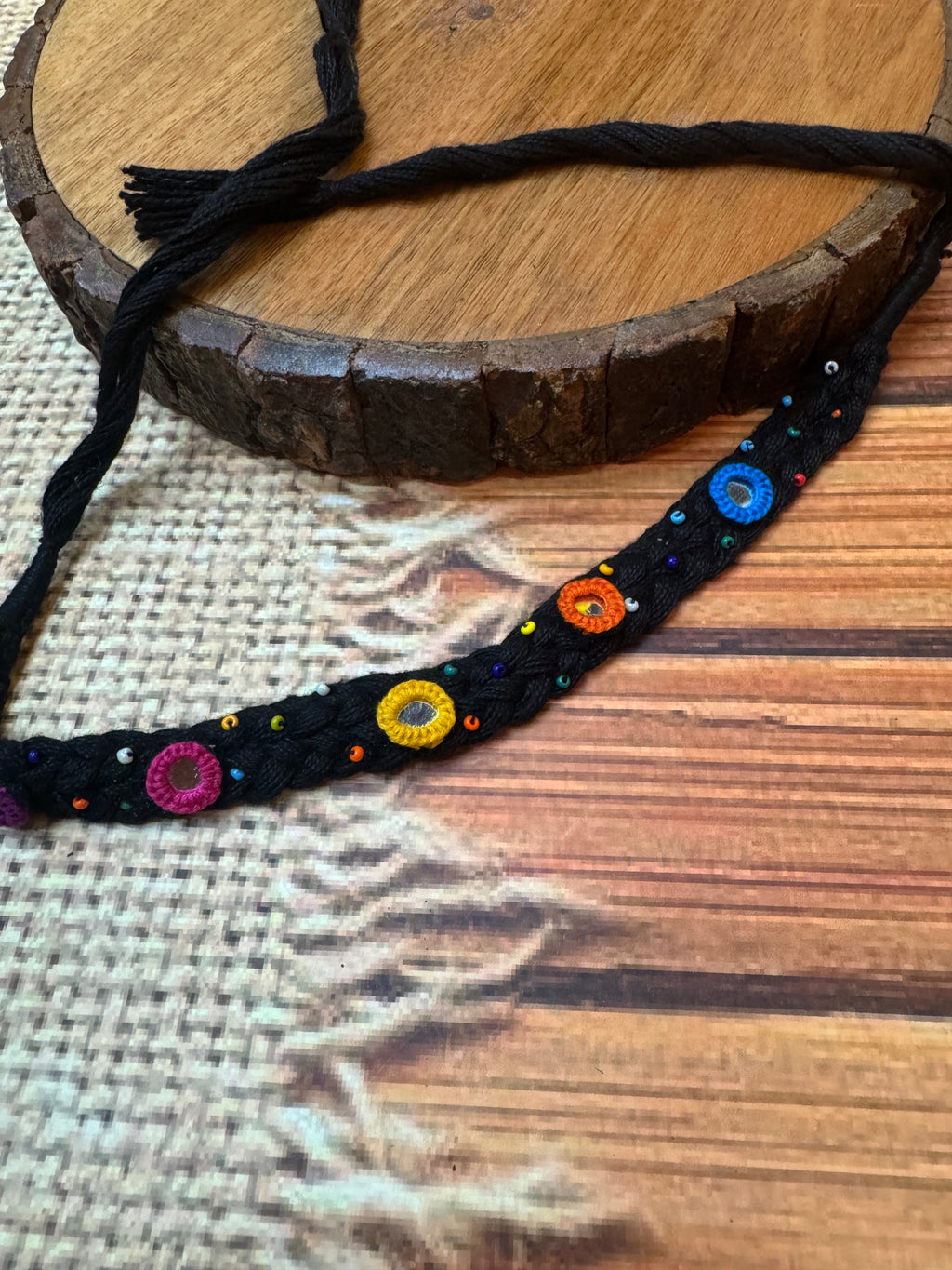 BLACK KACH NECKLACE HANDMADEAHOLIC BY MISHKA