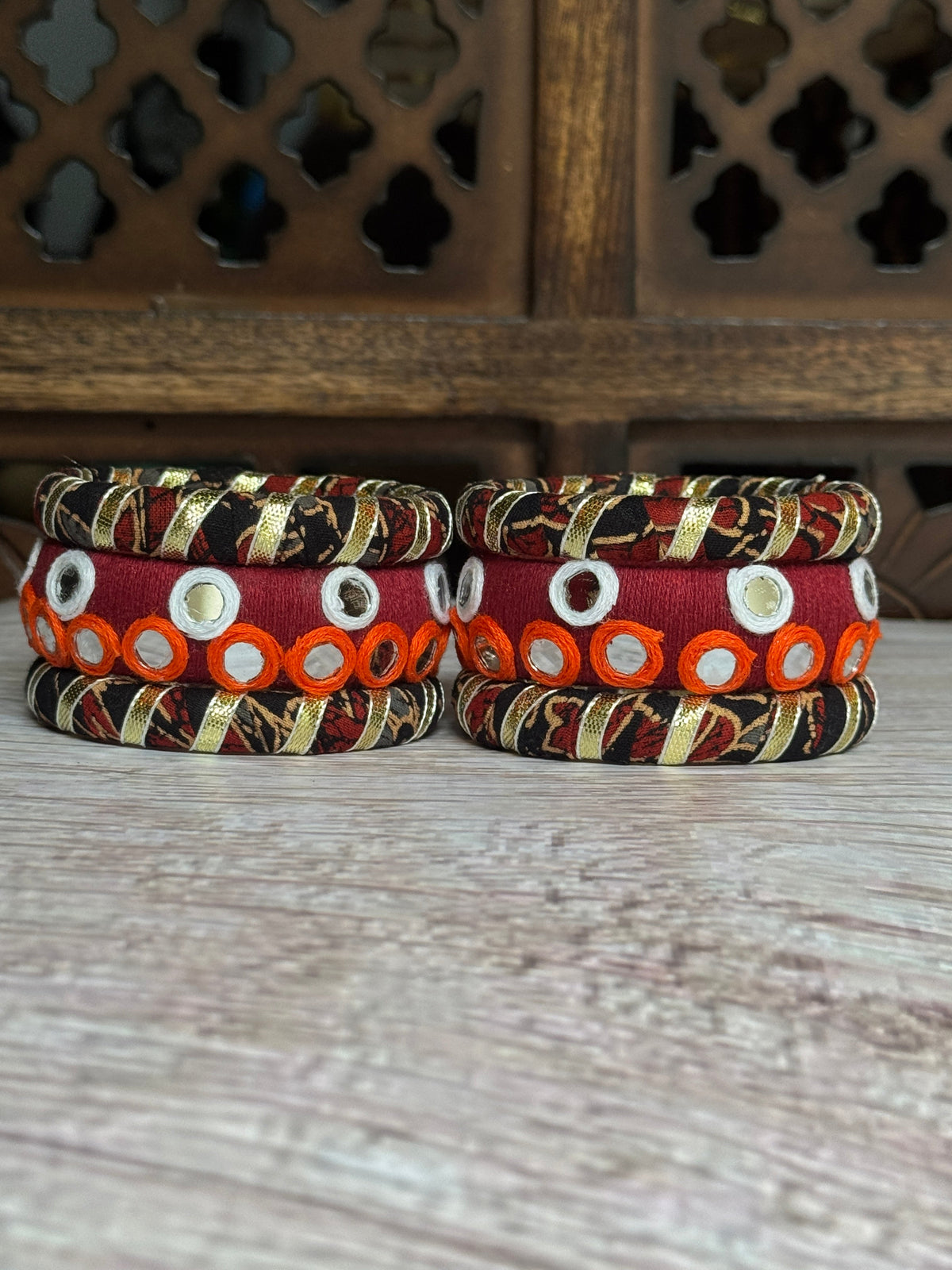 AJARAKH BLACK BANGLE HANDMADEAHOLIC BY MISHKA
