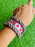 Pink Mirror Hand Cuffs