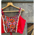 PEACH BANJARA SPAGHETTI BLOUSE HANDMADEAHOLIC BY MISHKA