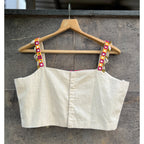 OFF WHITE AFGHANI BLOUSE HANDMADEAHOLIC BY MISHKA