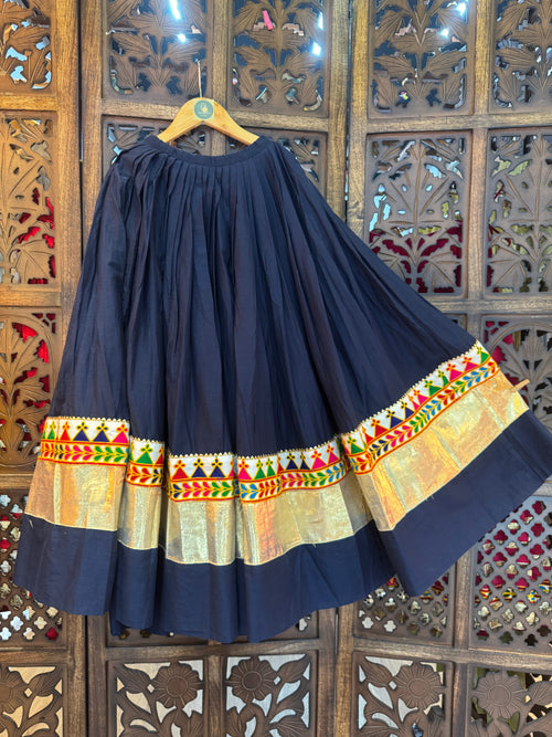 BLUE KIDS SKIRT HANDMADEAHOLIC BY MISHKA