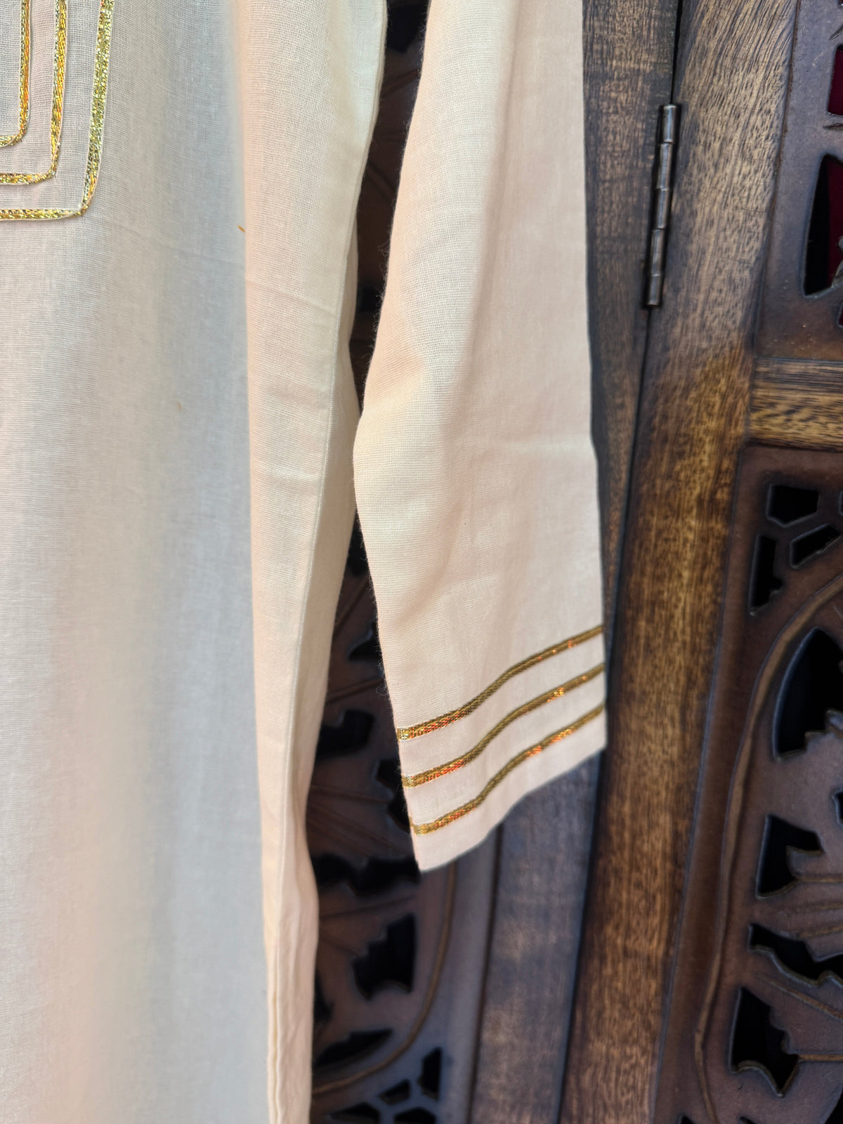 OFF WHITE EMBROIDERY BOYS KURTA RAAS'25 HANDMADEAHOLIC BY MISHKA