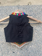 BLACK AND BLACK KIDS CHOLI - handmadeaholicmishka