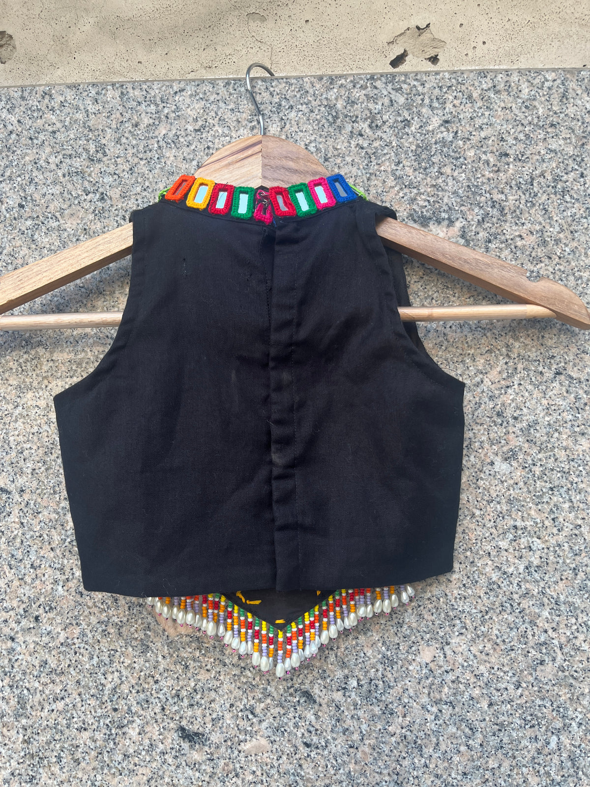 BLACK AND BLACK KIDS CHOLI - handmadeaholicmishka