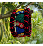 RED AND BLACK GAMTHI BANGLE HANDMADEAHOLIC BY MISHKA