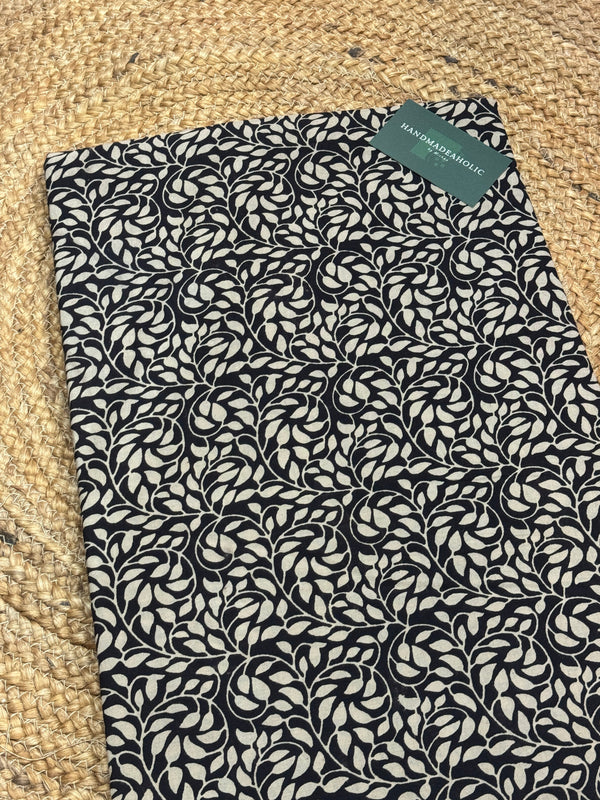 SKIN LEAF HANDBLOCK COTTON FABRIC HANDMADEAHOLIC BY MISHKA