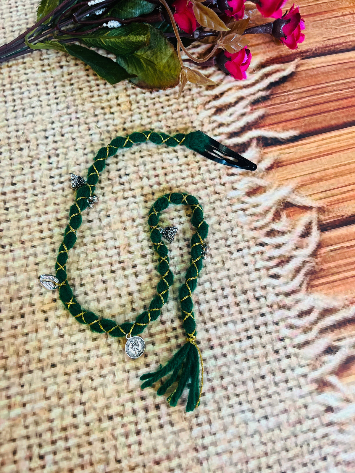 SINGLE GREEN HAIR PARANADI HANDMADEAHOLIC BY MISHKA