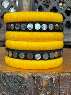 YELLOW TIKKA BANGLES HANDMADEAHOLIC BY MISHKA