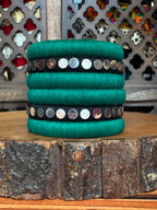 GREEN TIKKA BANGLES HANDMADEAHOLIC BY MISHKA