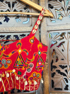 RED BANDHANI BLOUSE'25 HANDMADEAHOLIC BY MISHKA