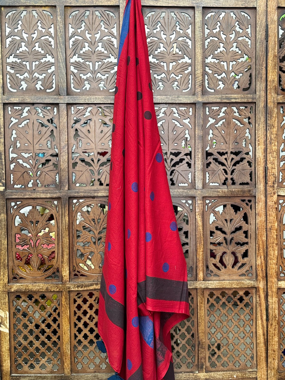HANDBLOCK PRINTED COTTON AJRAKH DUPATTA