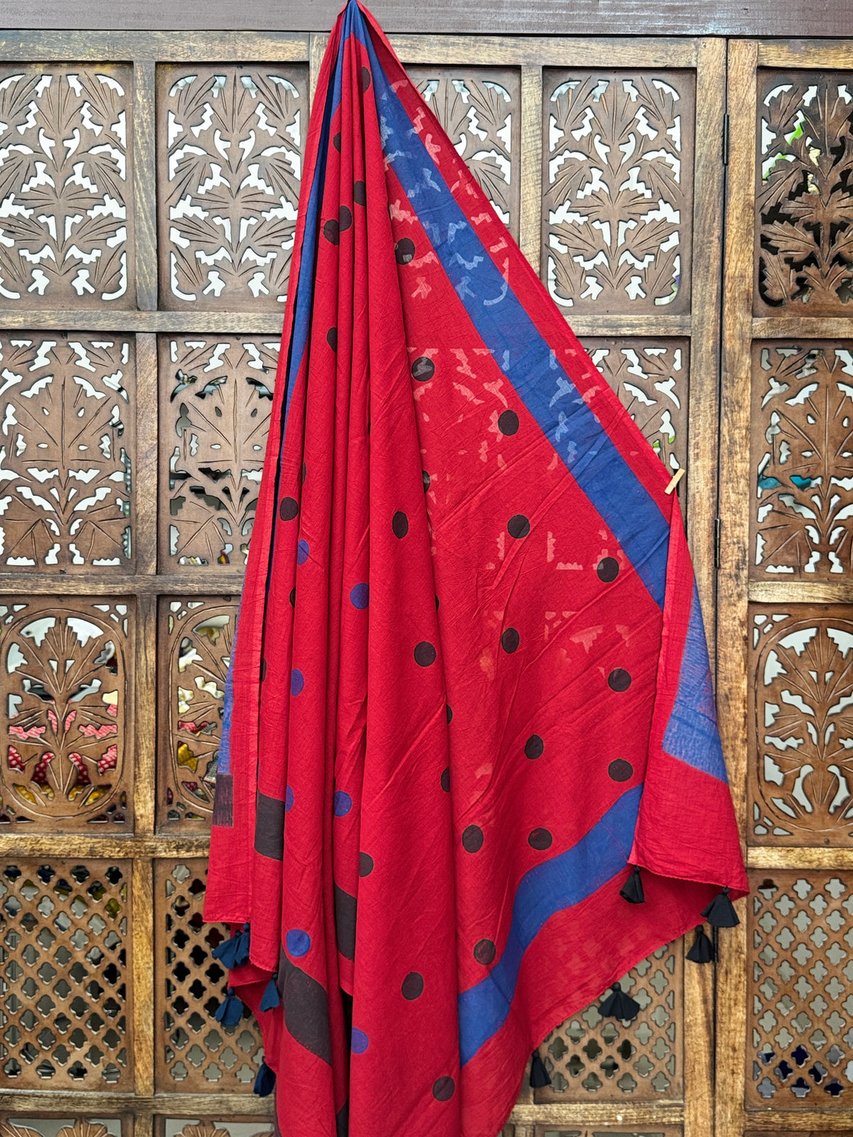 HANDBLOCK PRINTED COTTON AJRAKH DUPATTA