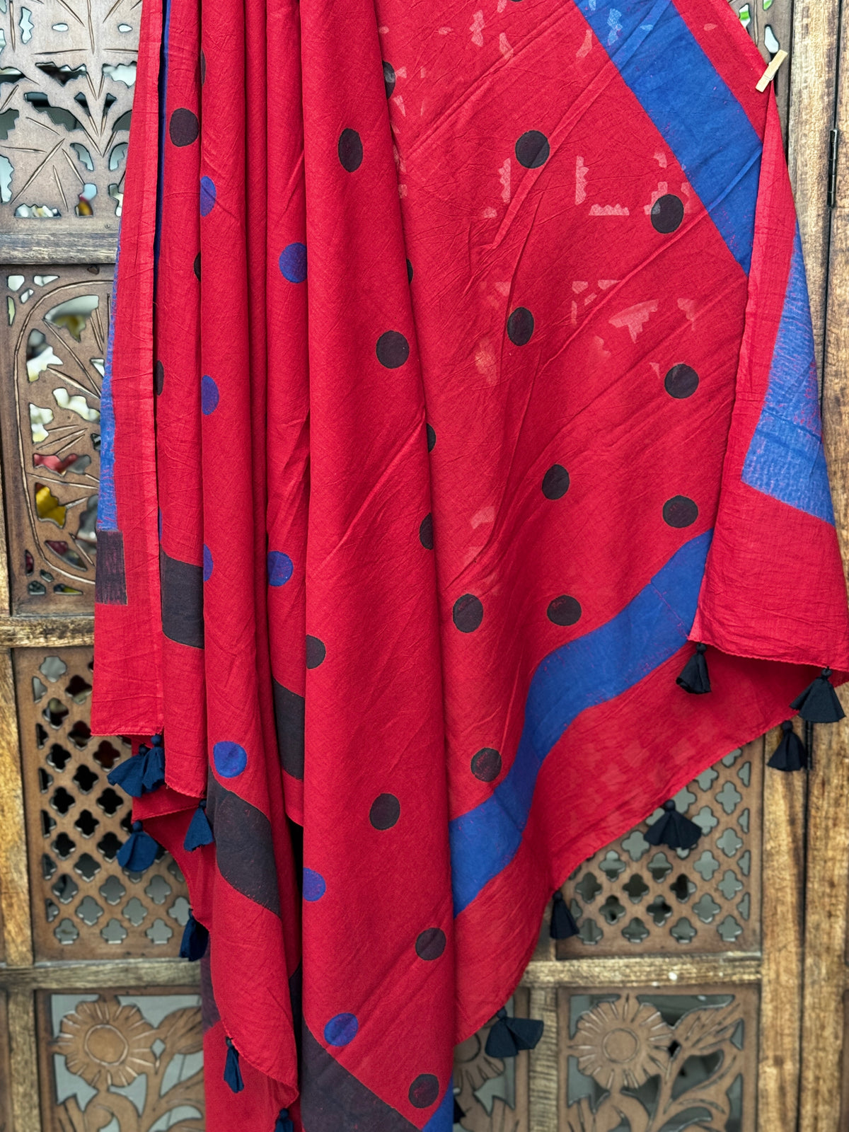 HANDBLOCK PRINTED COTTON AJRAKH DUPATTA