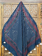 HANDBLOCK PRINTED COTTON AJRAKH DUPATTA